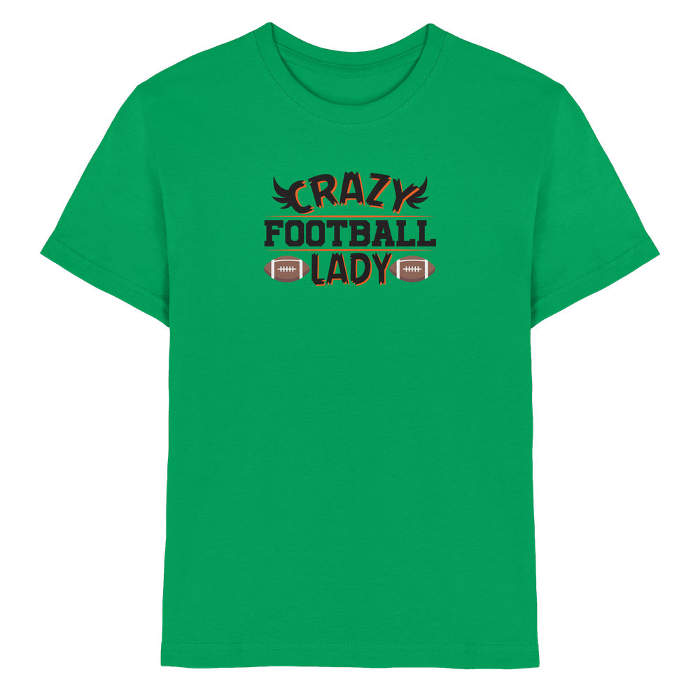 Crazy Football Lady - Kids Premium Shirt