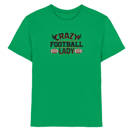 Crazy Football Lady - Kids Premium Shirt