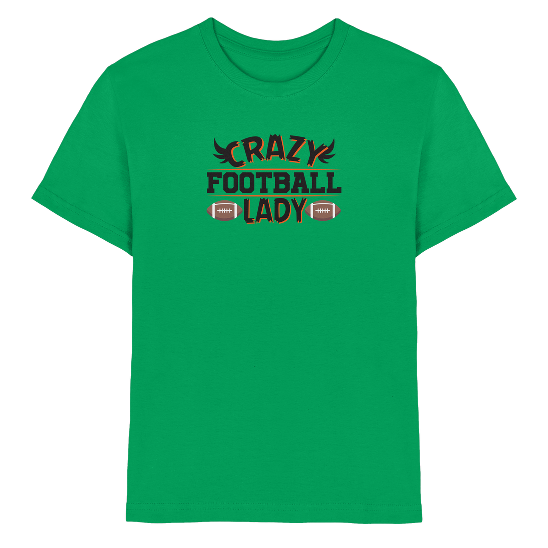 Crazy Football Lady - Kids Premium Shirt
