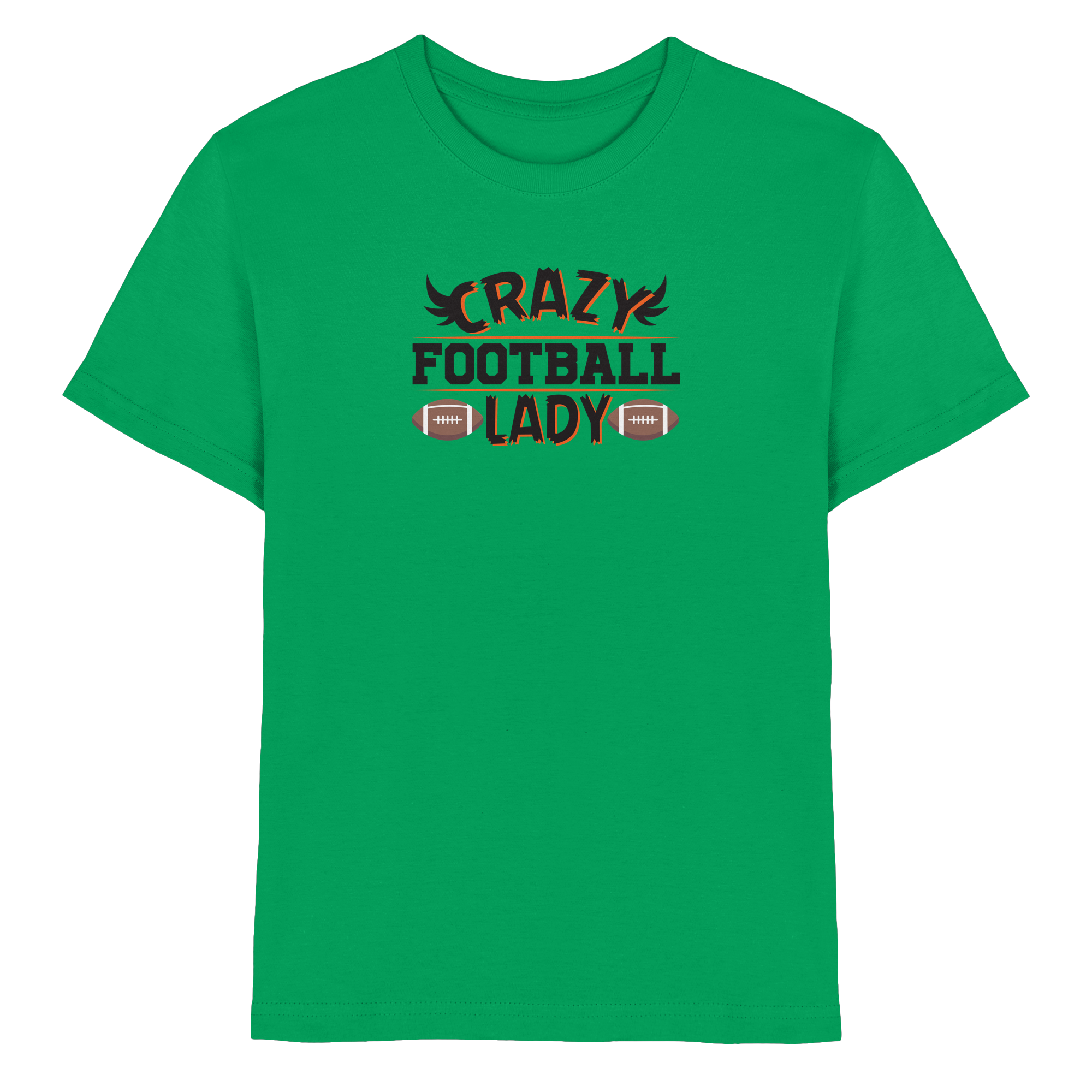 Crazy Football Lady - Kids Premium Shirt