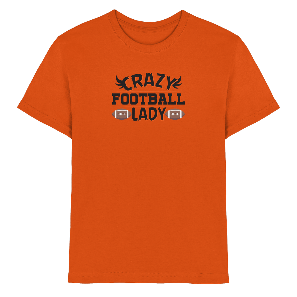 Crazy Football Lady - Kids Premium Shirt