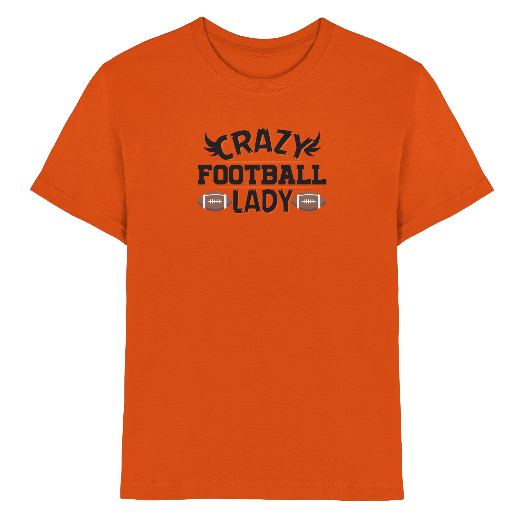 Crazy Football Lady - Kids Premium Shirt