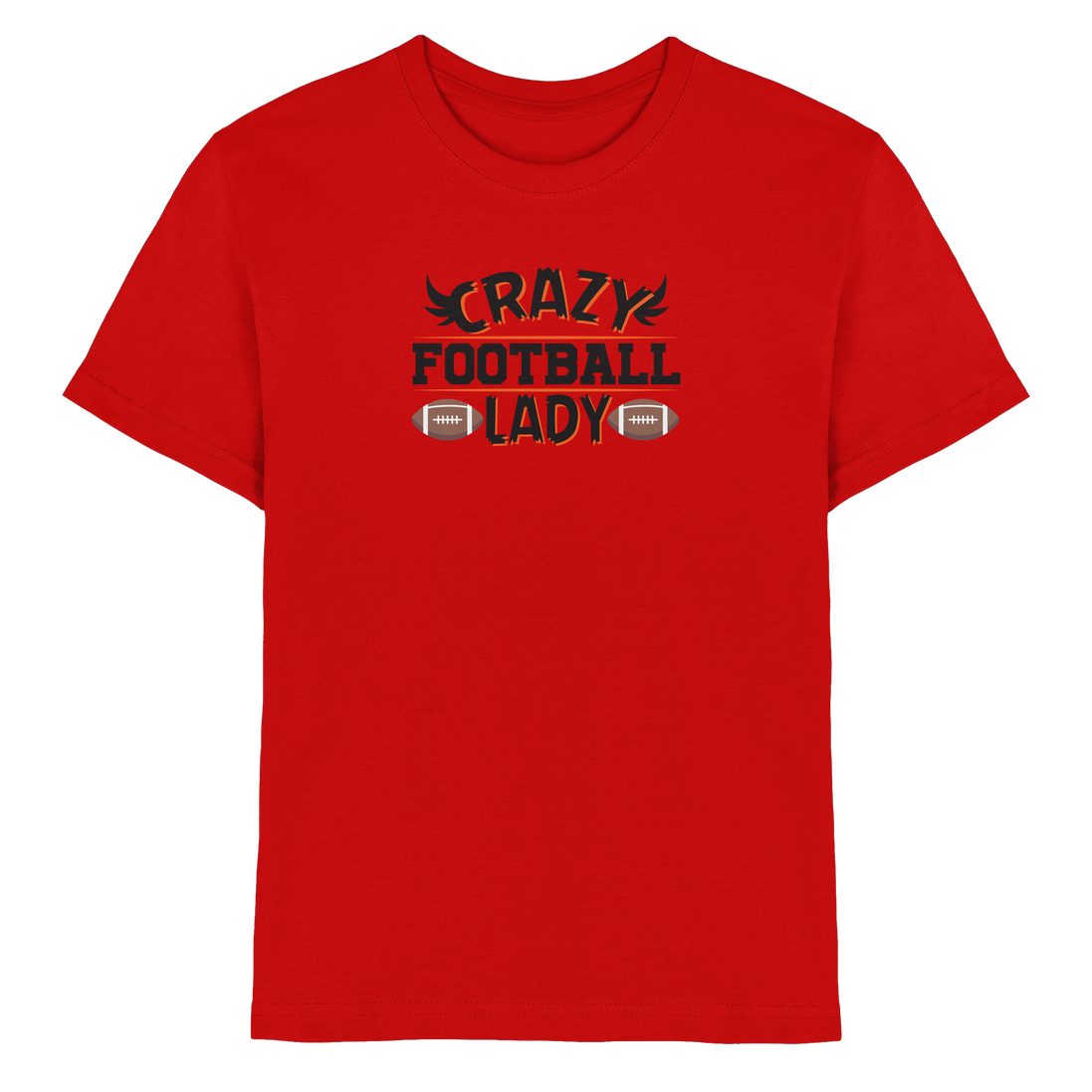 Crazy Football Lady - Kids Premium Shirt
