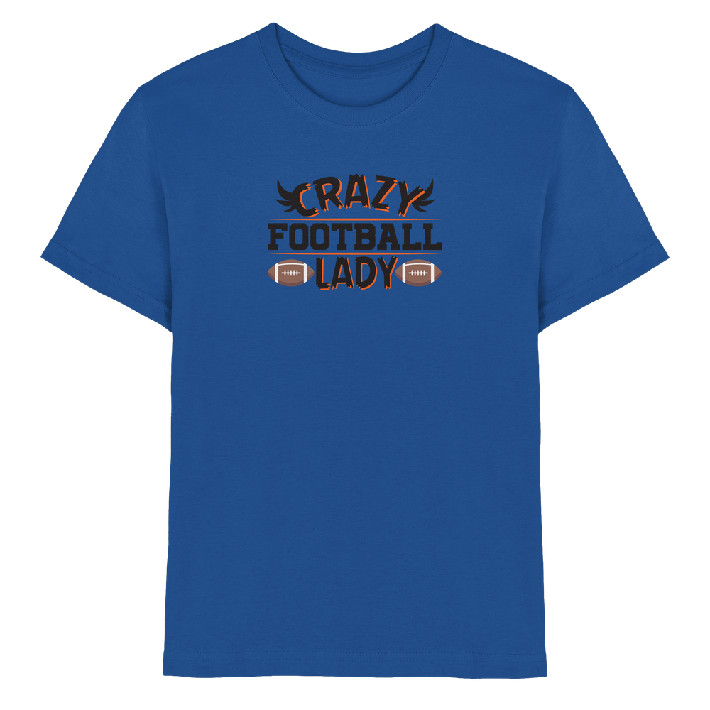 Crazy Football Lady - Kids Premium Shirt
