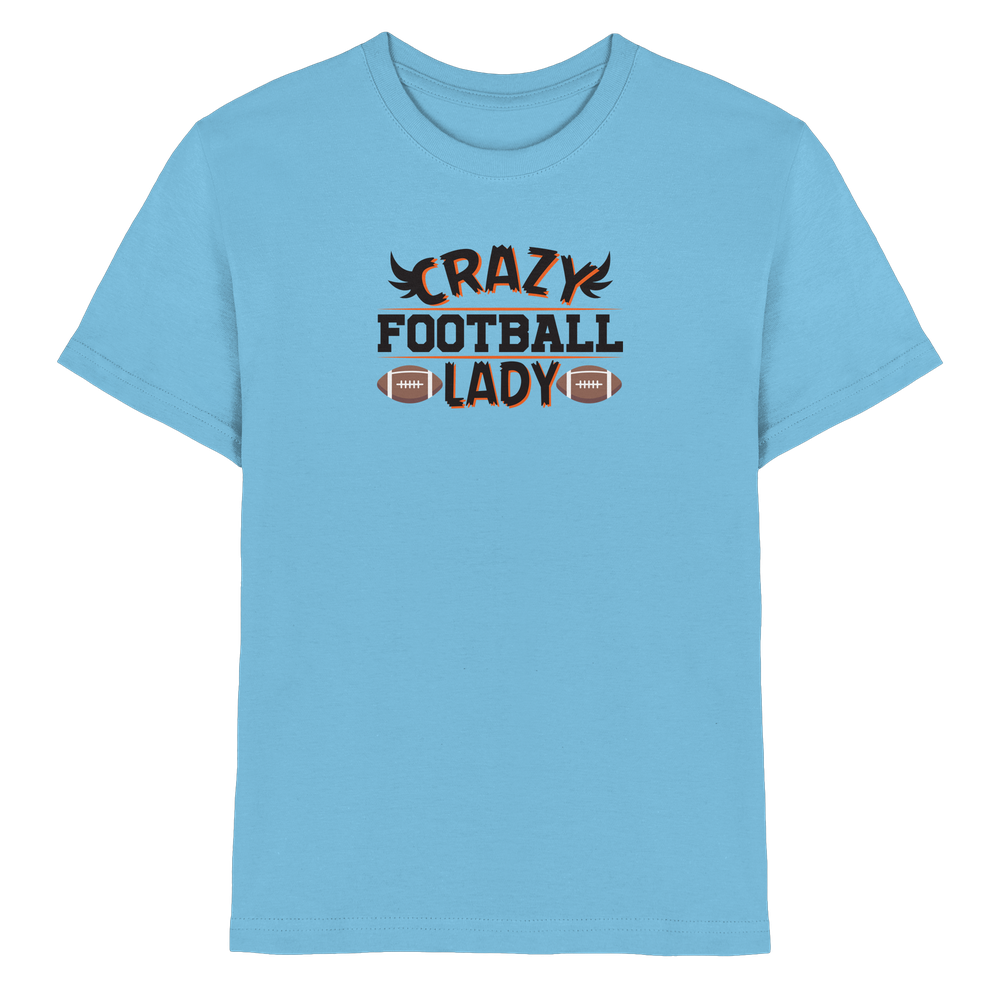 Crazy Football Lady - Kids Premium Shirt