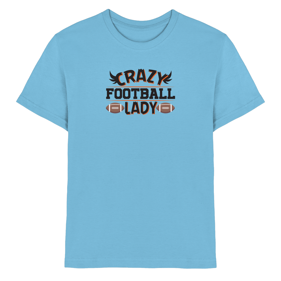 Crazy Football Lady - Kids Premium Shirt