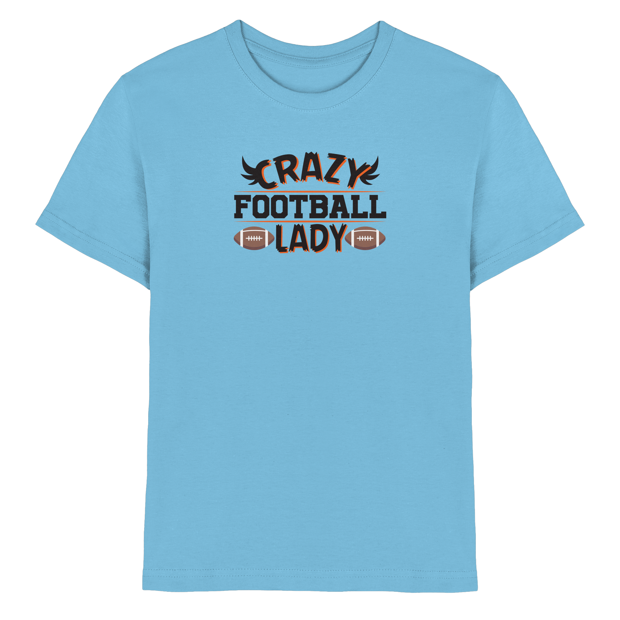 Crazy Football Lady - Kids Premium Shirt