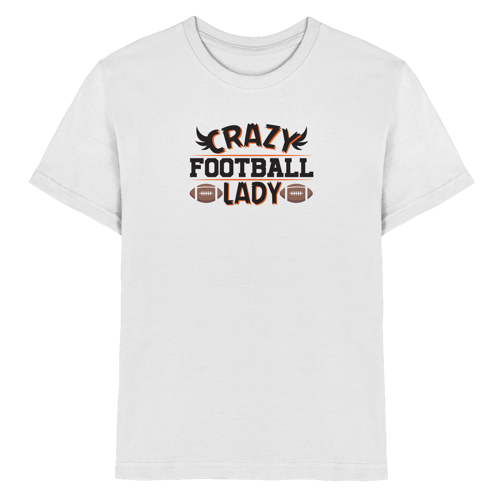 Crazy Football Lady - Kids Premium Shirt