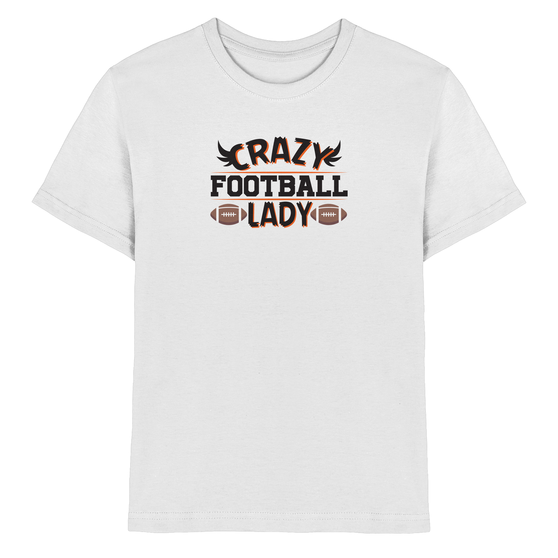 Crazy Football Lady - Kids Premium Shirt