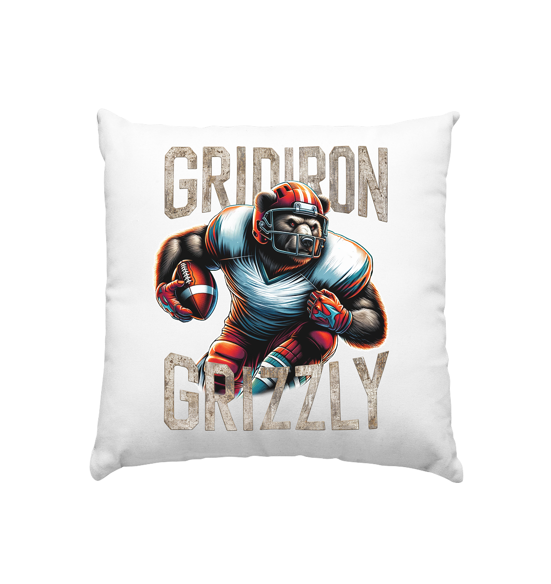 Gridiron Grizzly - Kissen 40x40cm