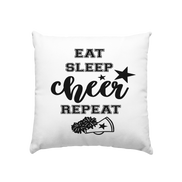 Eat Sleep Cheer Repeat - Cushion 40x40cm
