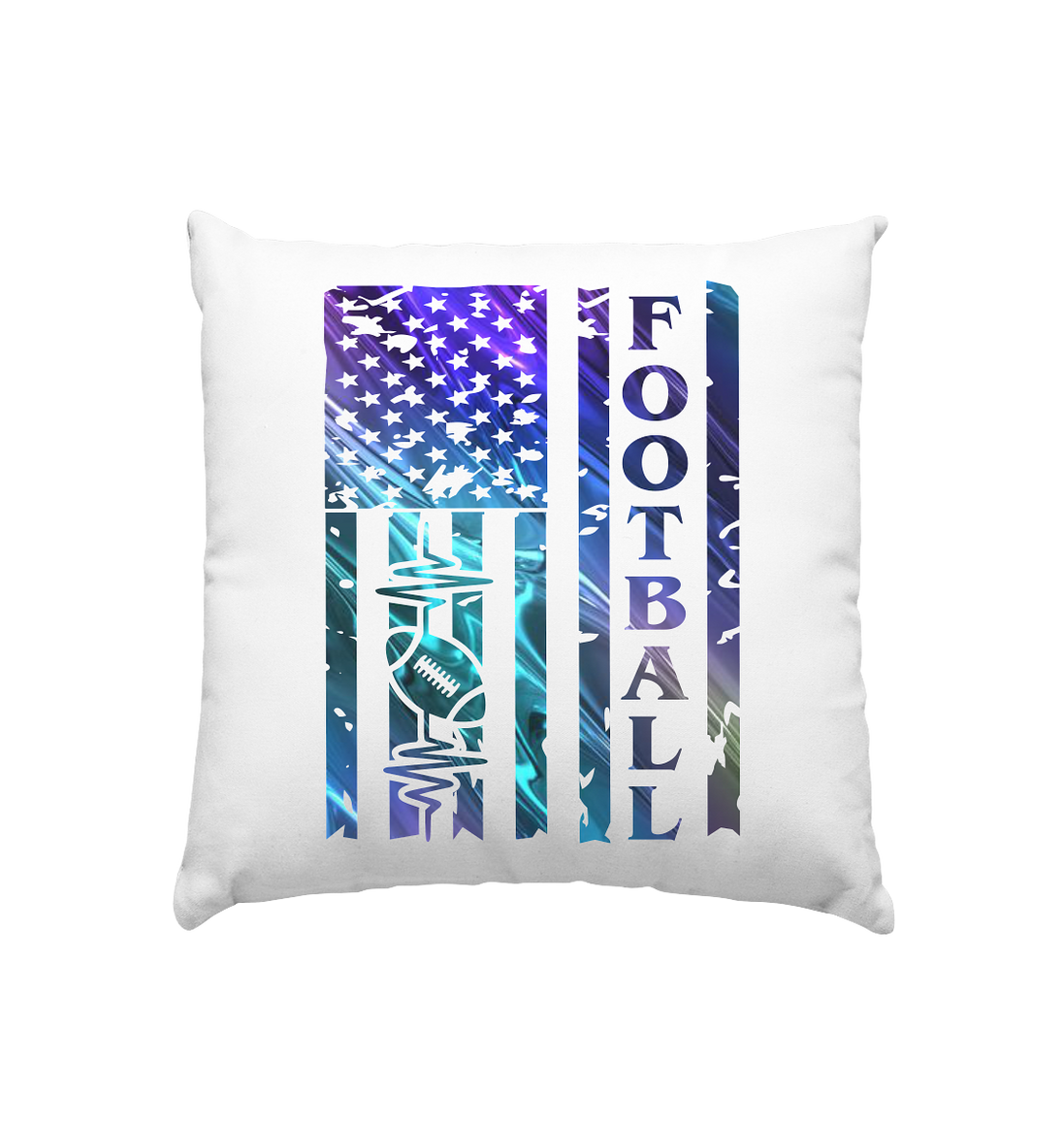 USA Football Flag  - Kissen 40x40cm