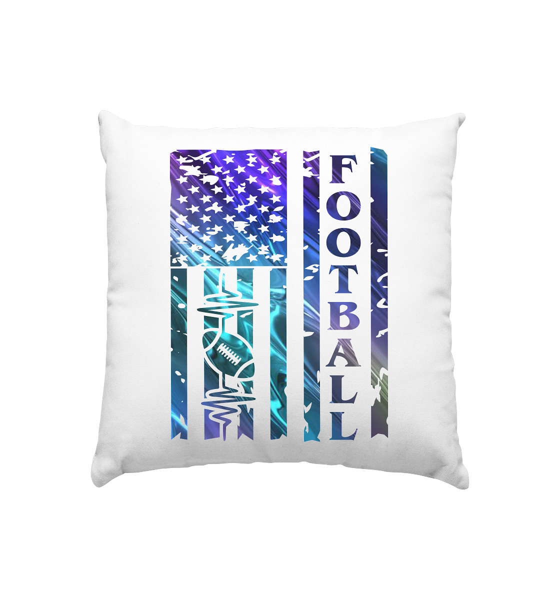 USA Football Flag  - Kissen 40x40cm