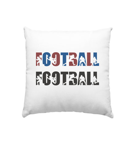 Football Silhouette - Kissen 40x40cm