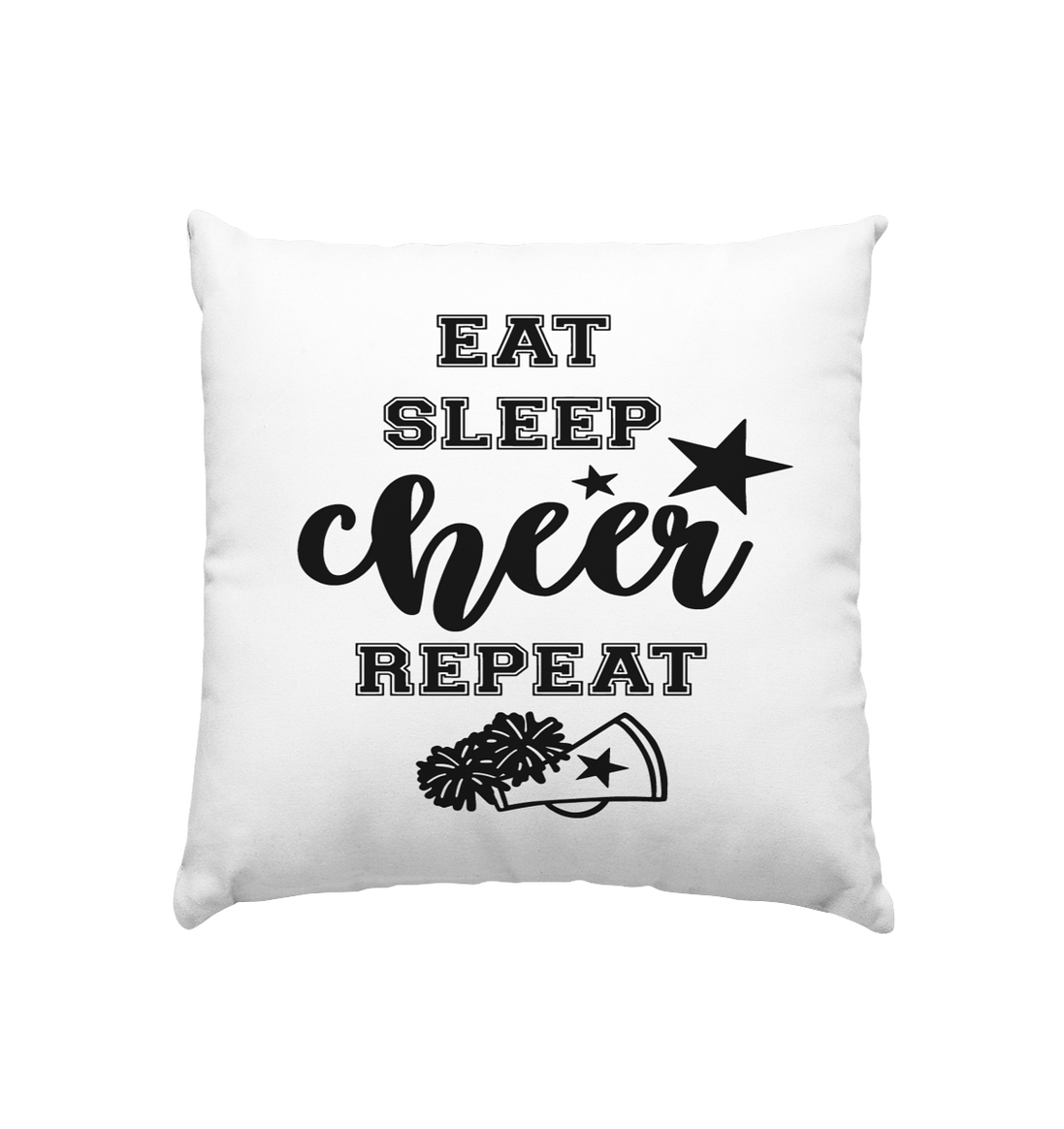 Eat Sleep Cheer Repeat - Cushion 40x40cm