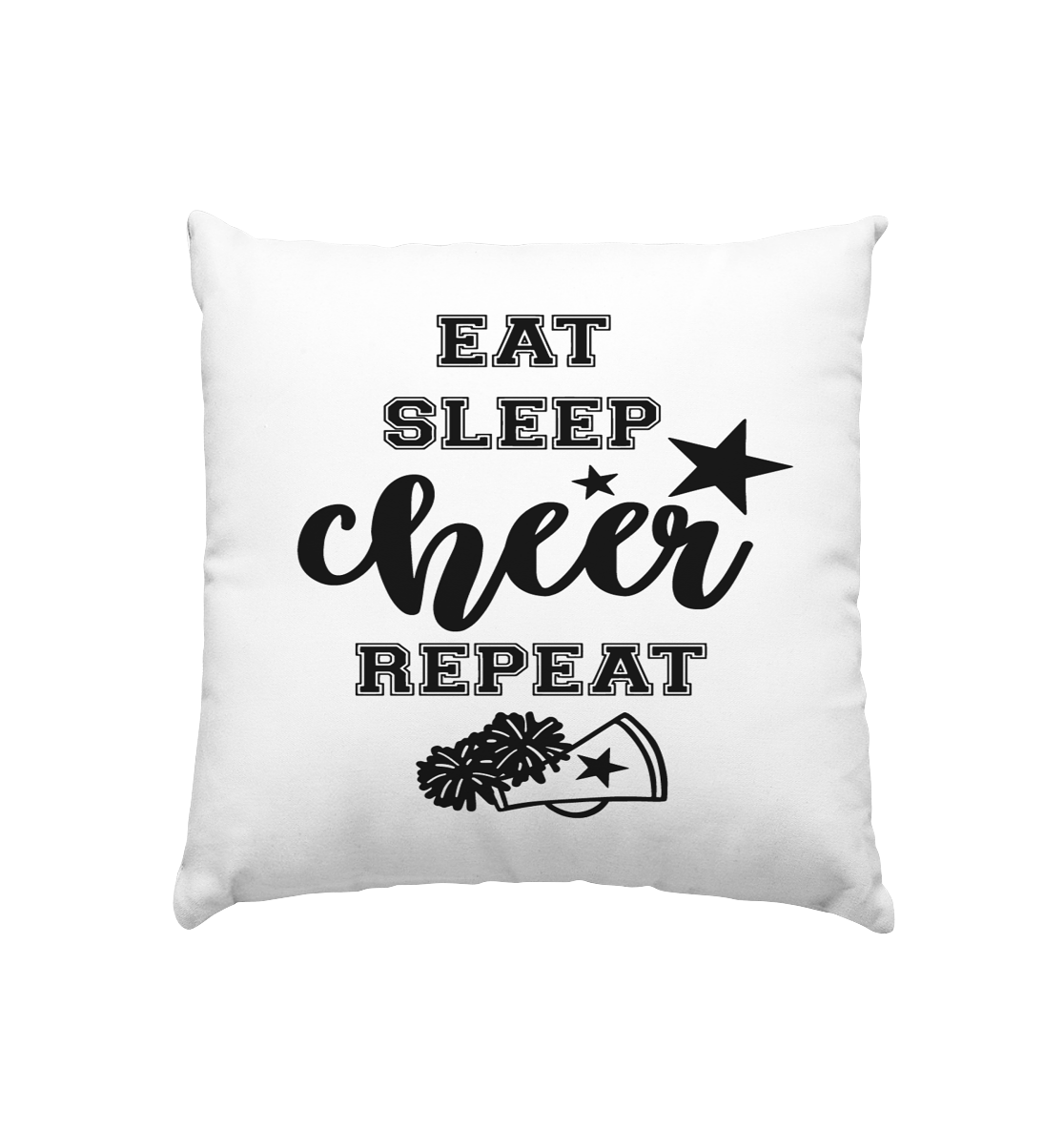 Eat Sleep Cheer Repeat - Cushion 40x40cm