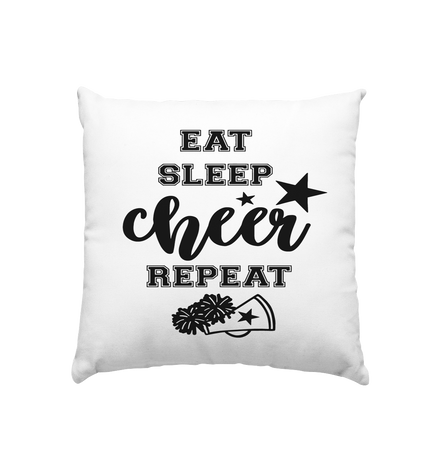Eat Sleep Cheer Repeat - Kissen 40x40cm