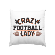 Crazy Football Lady - Cushion 40x40cm