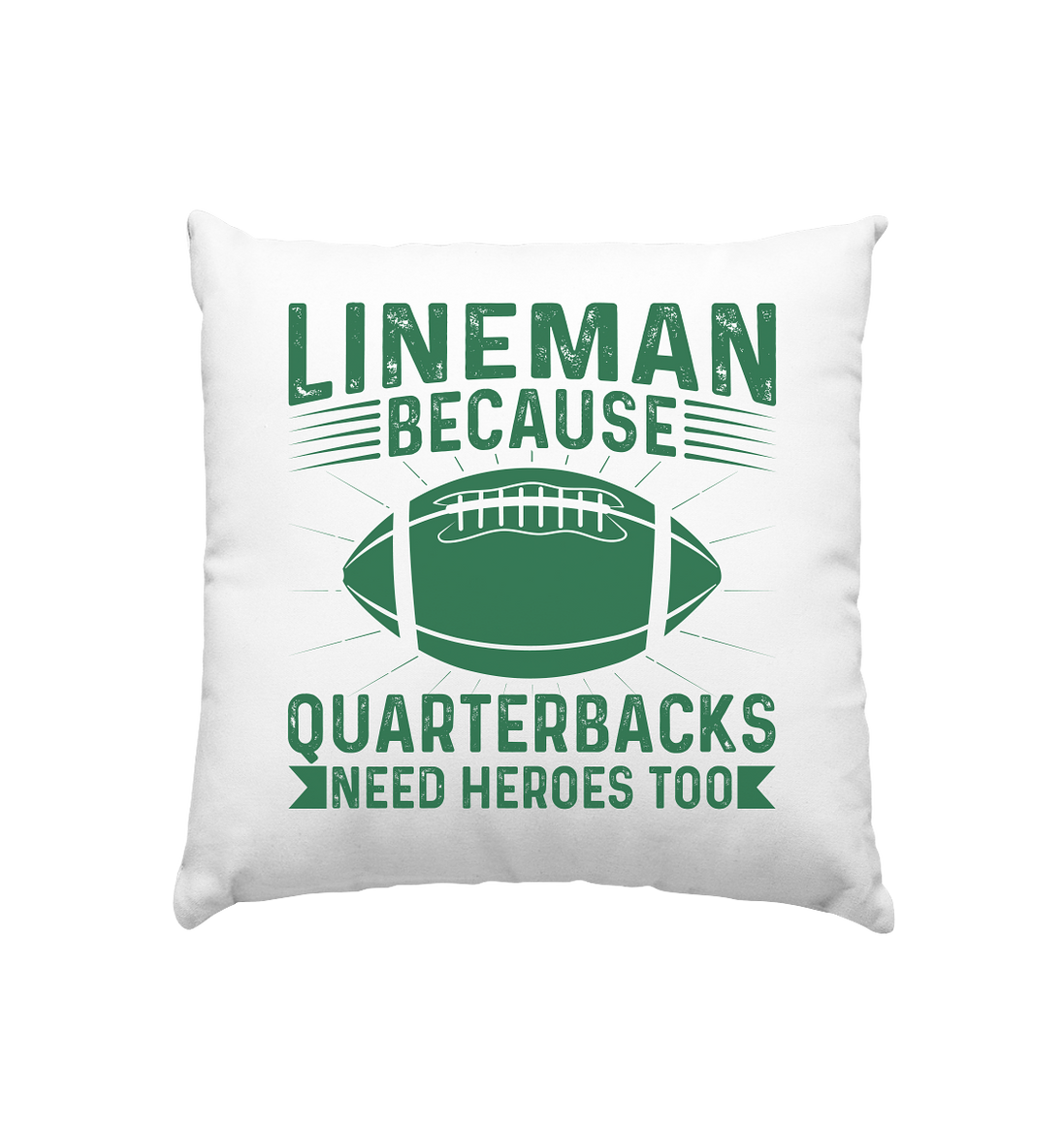 Lineman Heroes Green - Kissen 40x40cm