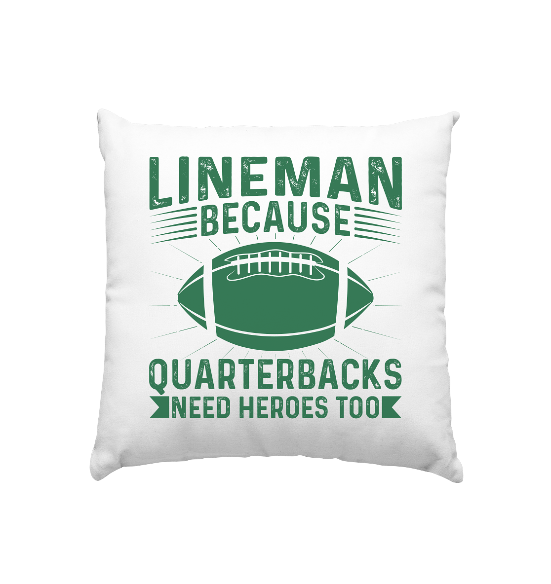 Lineman Heroes Green - Kissen 40x40cm