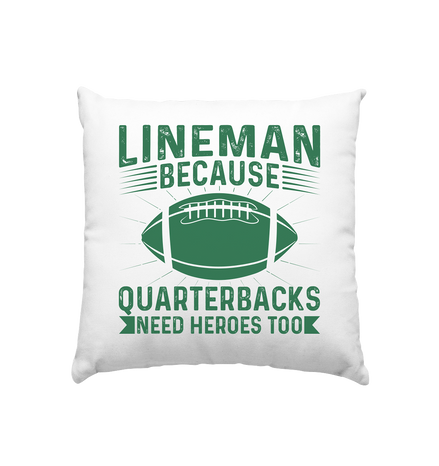 Lineman Heroes Green - Kissen 40x40cm