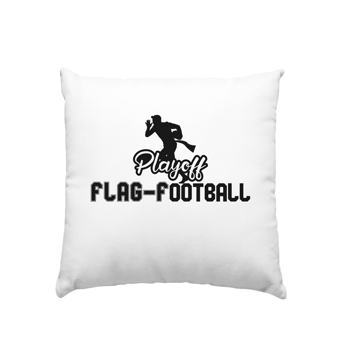 Playoff Flag Football  Men black - Kissen 40x40cm