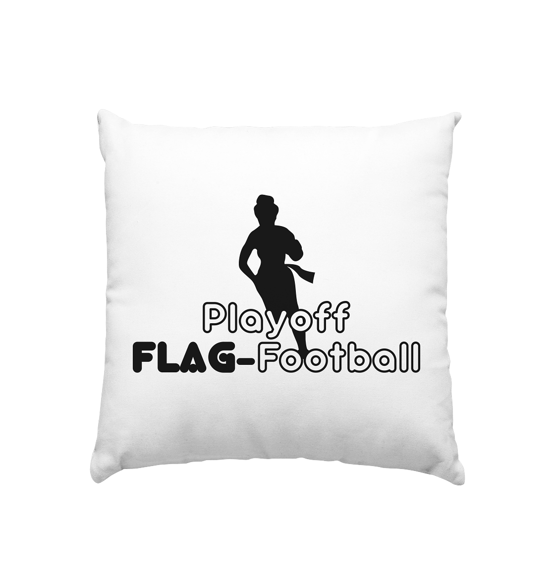 Playoff Flag Football  Women black  - Kissen 40x40cm