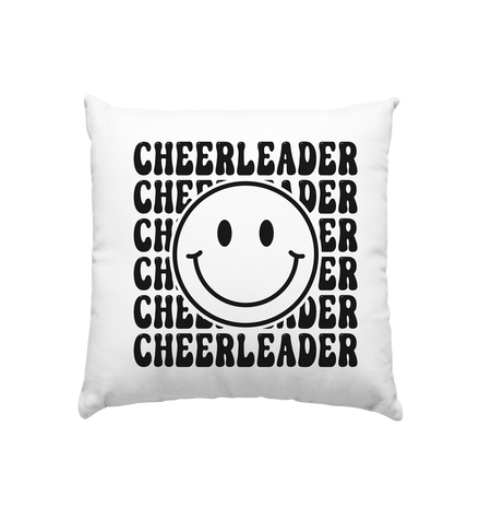 Cheerleader Smiley - Kissen 40x40cm