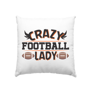 Crazy Football Lady - Cushion 40x40cm