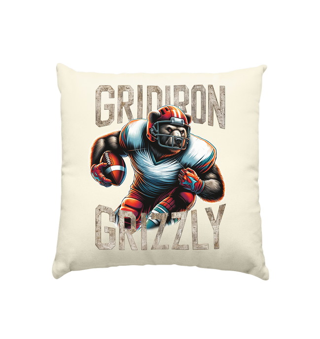 Gridiron Grizzly - Kissen natur 40x40cm