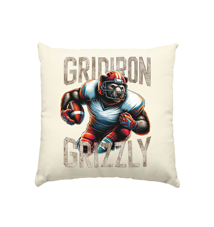 Gridiron Grizzly - Kissen natur 40x40cm