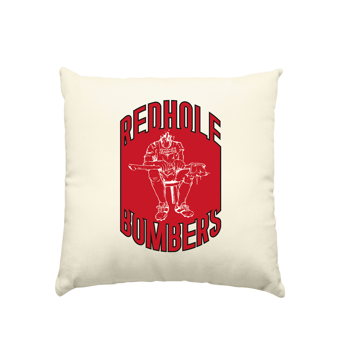 Göppingen Red Hole Bombers - Cushion natural 40x40cm