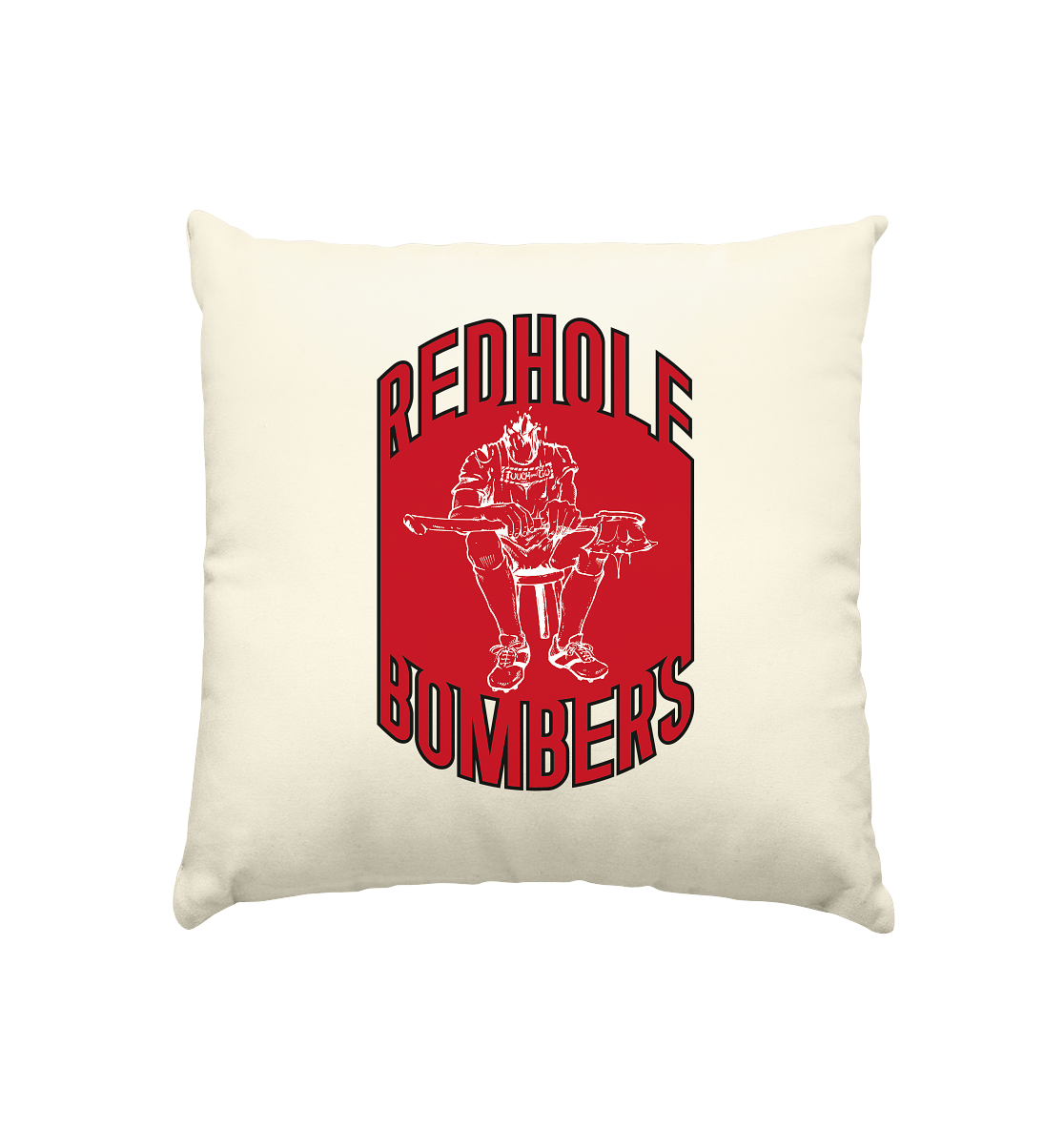 Göppingen Red Hole Bombers - Cushion natural 40x40cm