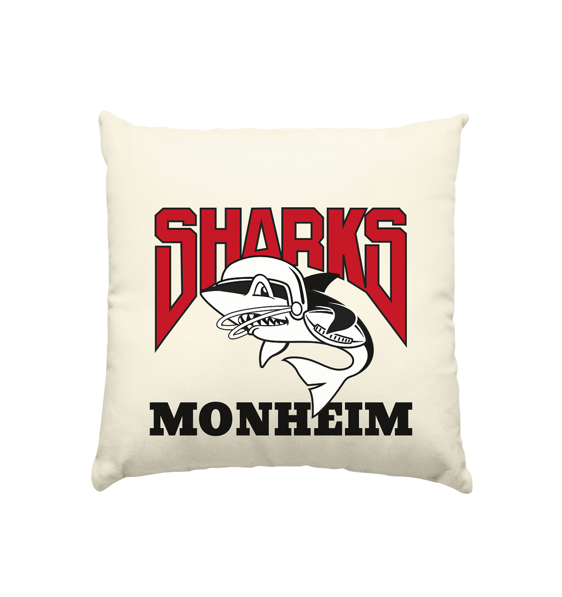 Monheim Sharks - Kissen natur 40x40cm