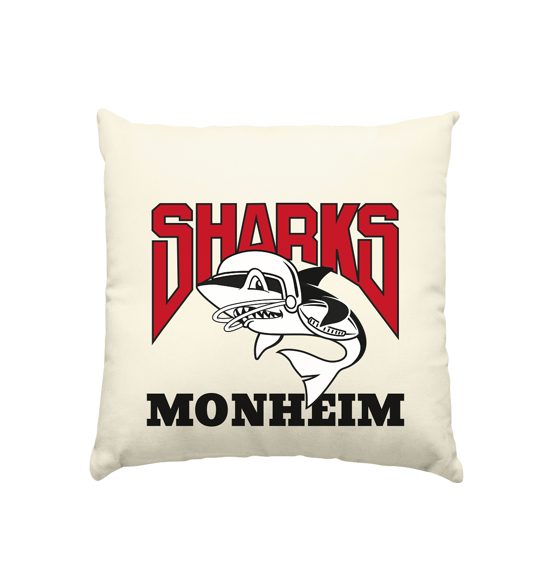 Monheim Sharks - Kissen natur 40x40cm