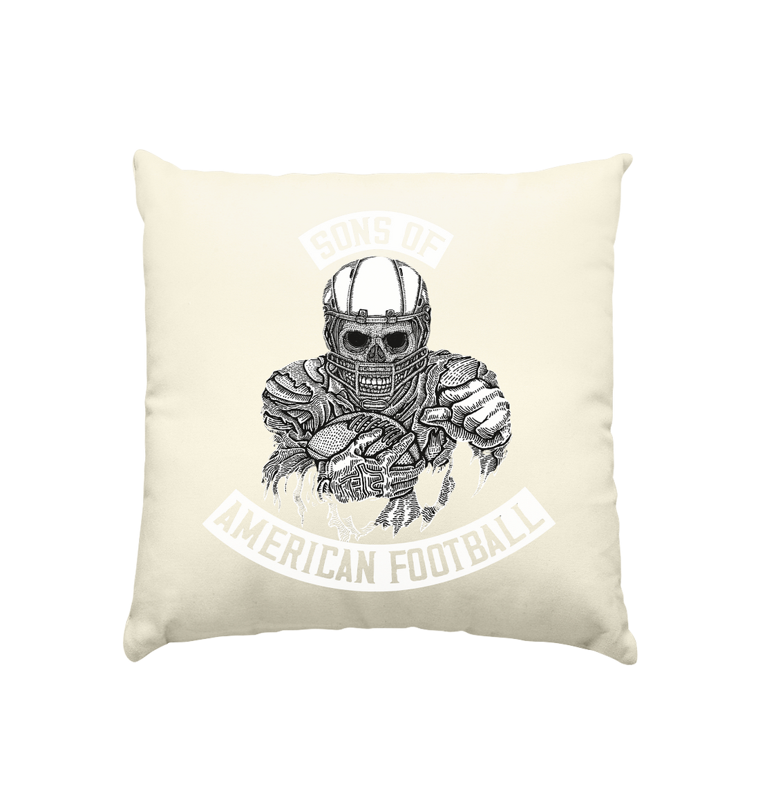 SAMFO Sons of American Football  - Kissen natur 40x40cm