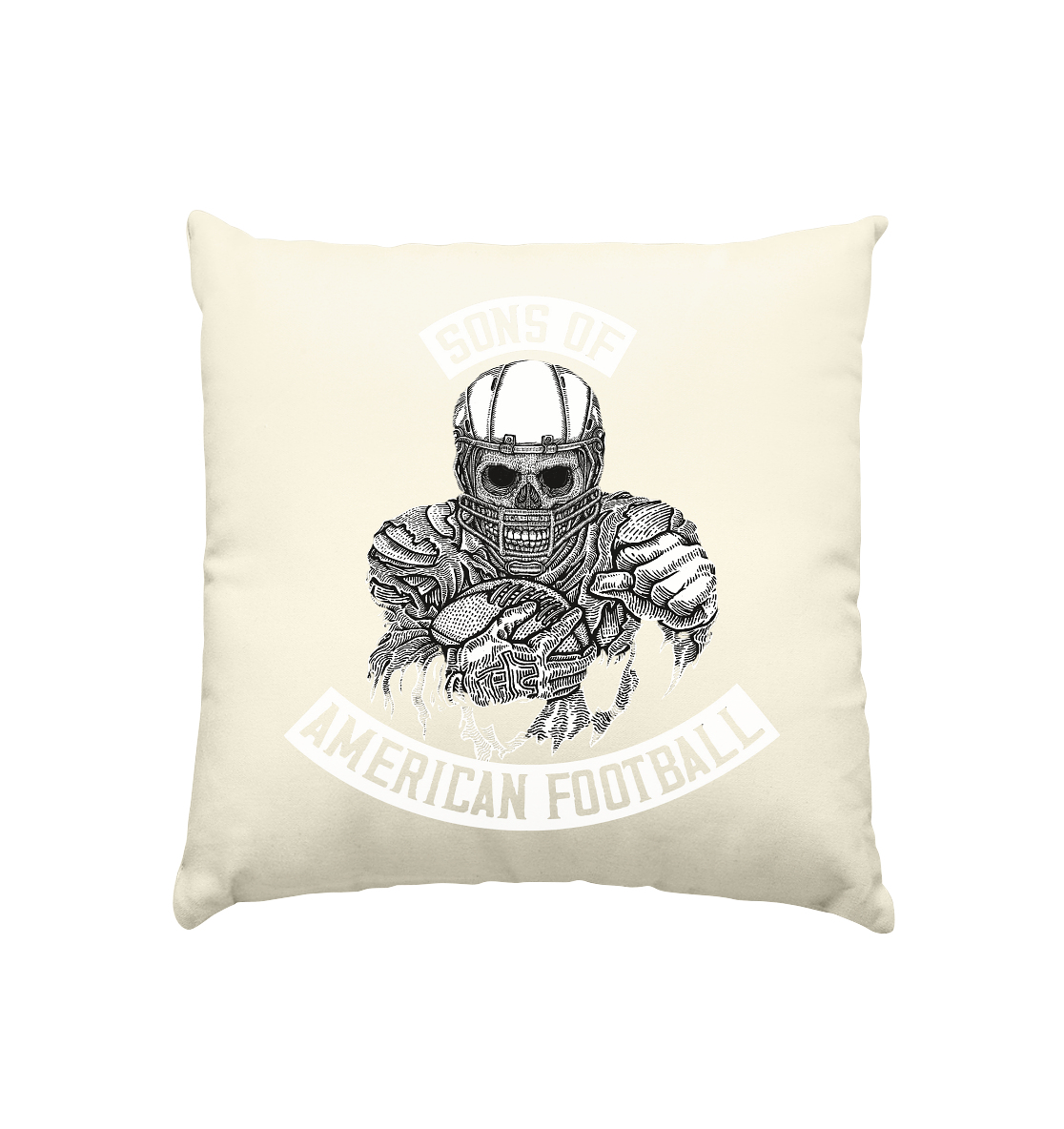 SAMFO Sons of American Football  - Kissen natur 40x40cm