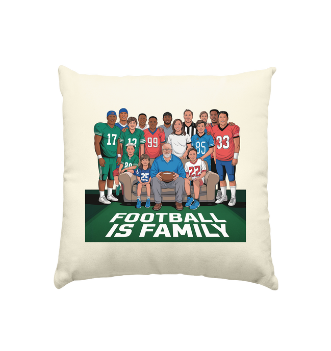 Football is Family - Kissen natur 40x40cm