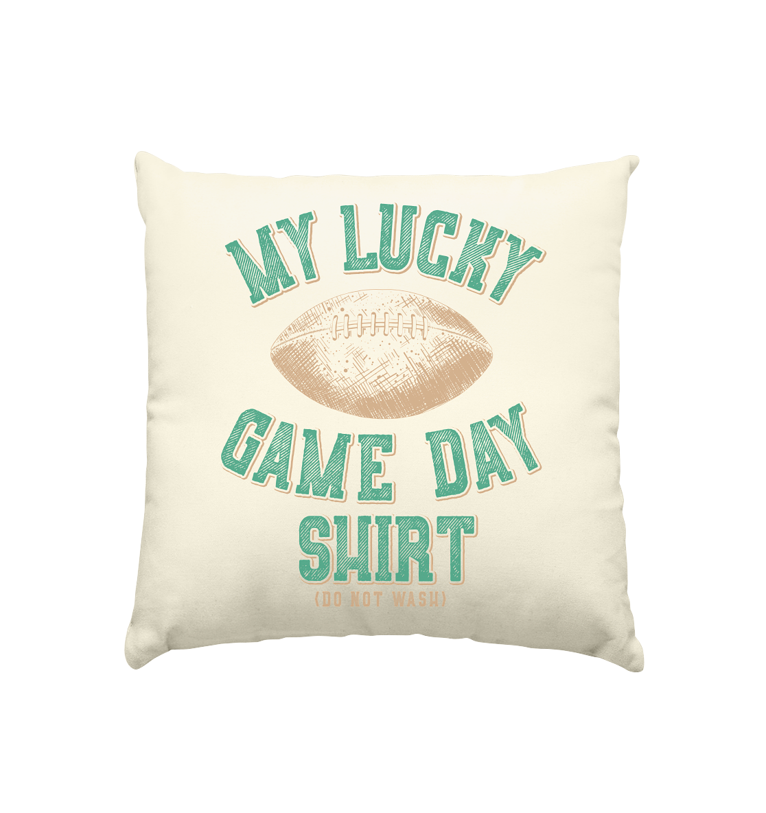 My Lucky Game Day Shirt - Cushion natural 40x40cm