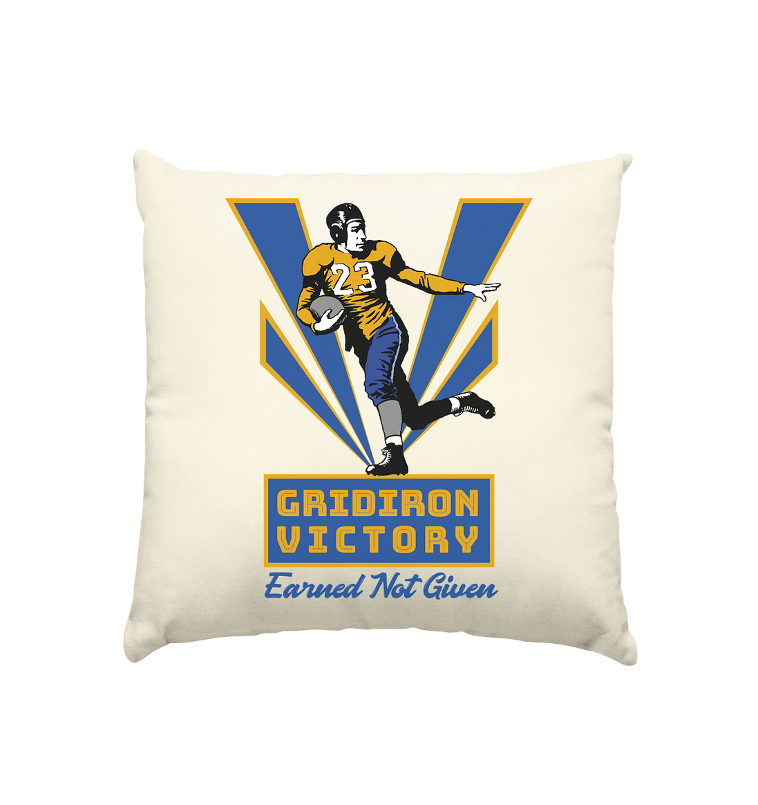 Gridiron Victory - Kissen natur 40x40cm