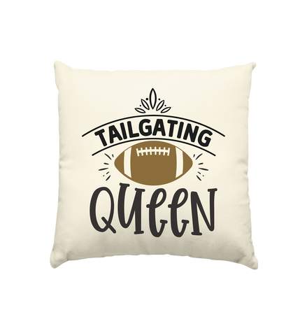 Tailgating Queen - Kissen natur 40x40cm