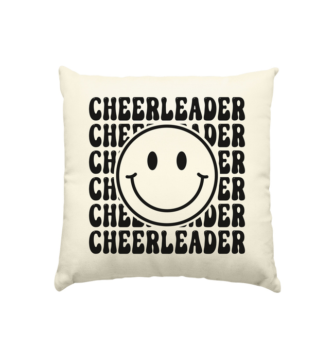Cheerleader Smiley - Cushion natural 40x40cm