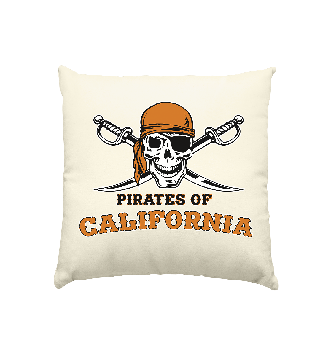 Pirates of California - Kissen natur 40x40cm