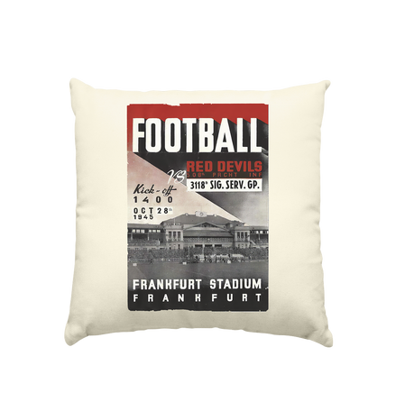 Frankfurt Football 1945 - Kissen natur 40x40cm