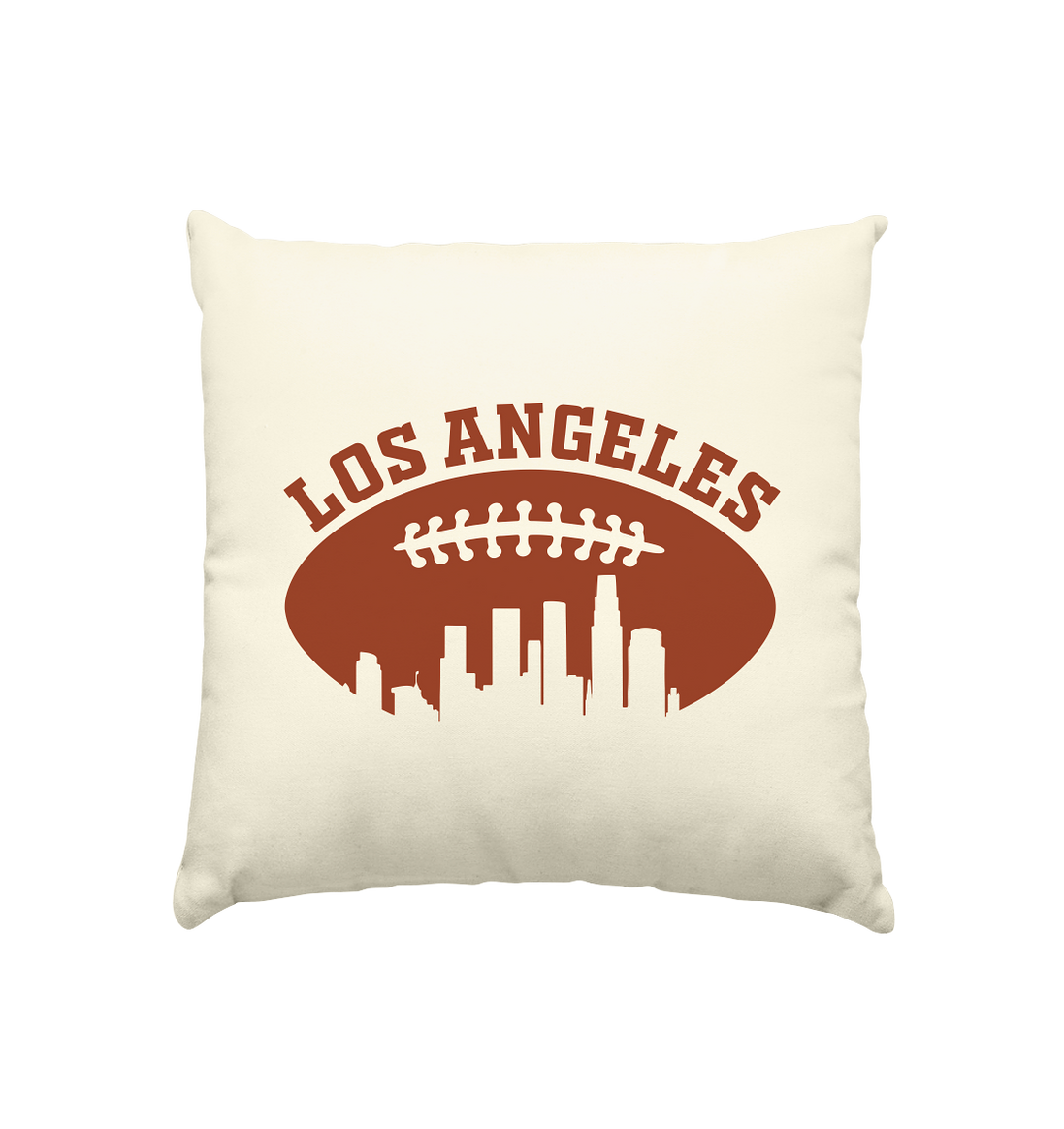 Los Angeles Football Silhouette - Kissen natur 40x40cm