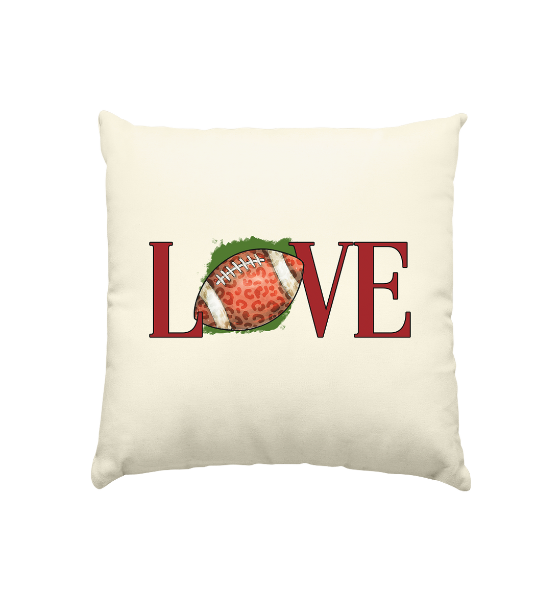 Football Love - Kissen natur 40x40cm
