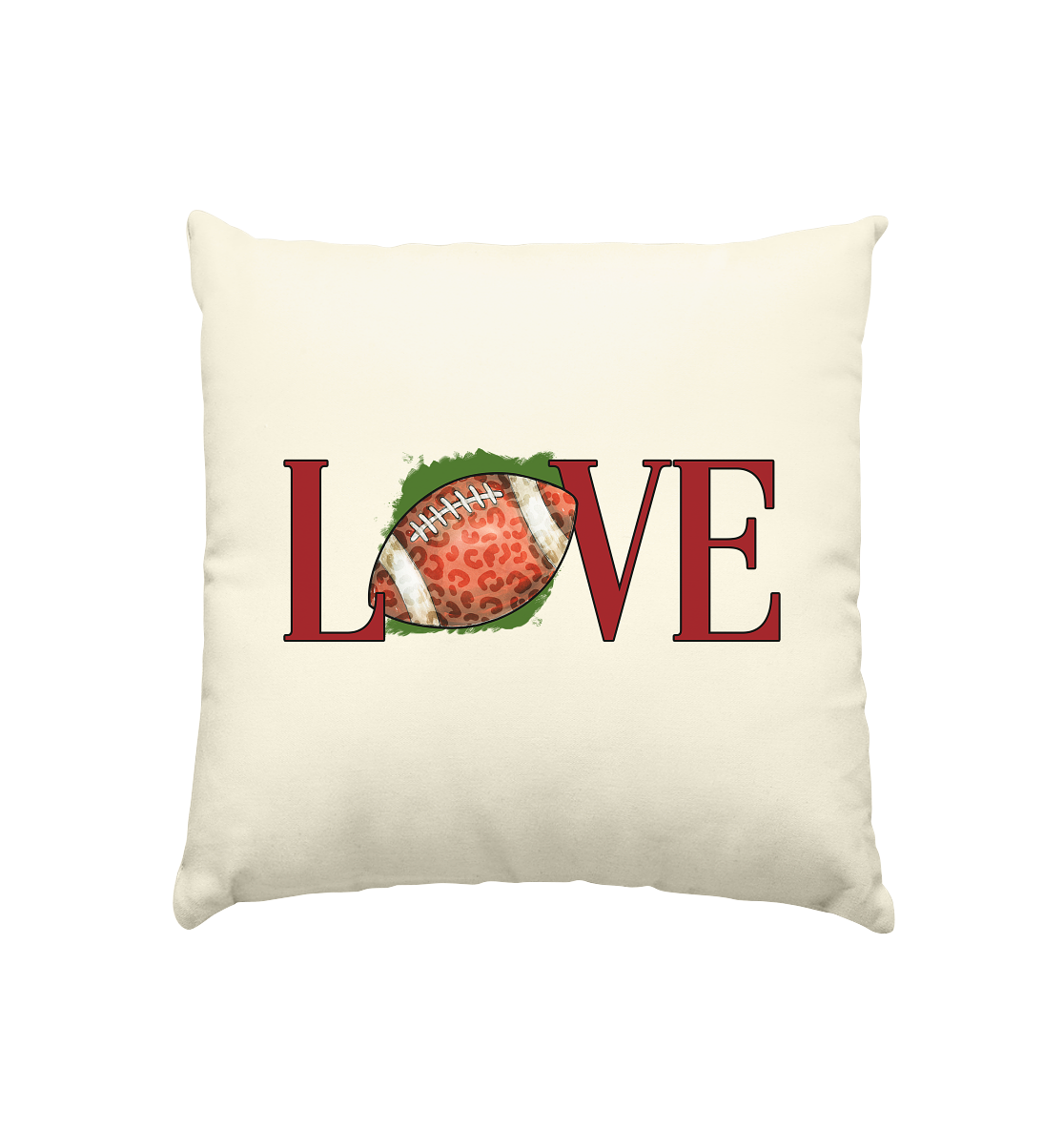 Football Love - Kissen natur 40x40cm