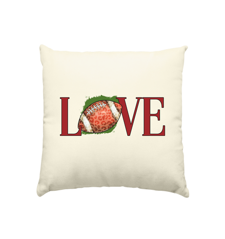 Football Love - Kissen natur 40x40cm