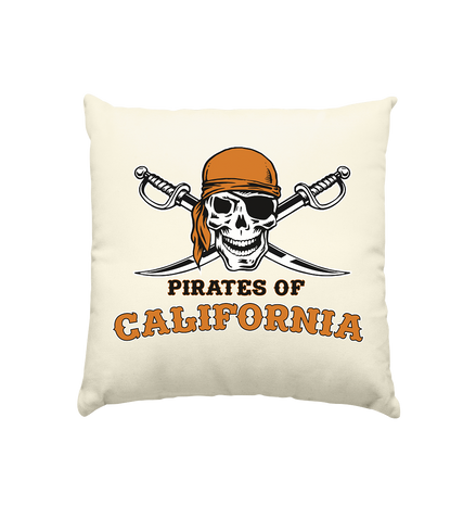 Pirates of California - Kissen natur 40x40cm
