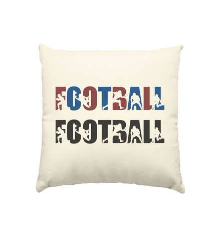 Football Silhouette - Kissen natur 40x40cm